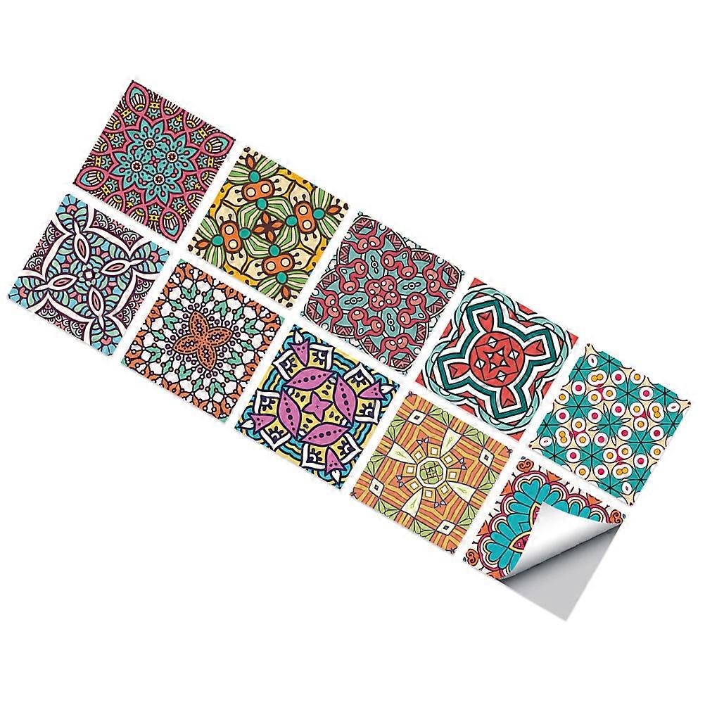 Tile Stickers Multi PVC Kitchen Wall Tile Stickers for Decoration 10Pcs