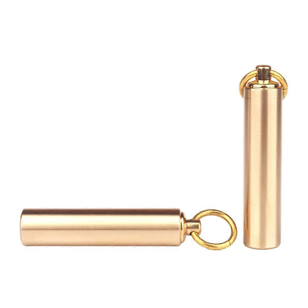 Yellow Waterproof Container Mini Metal Storage Cases for Storage 1Set