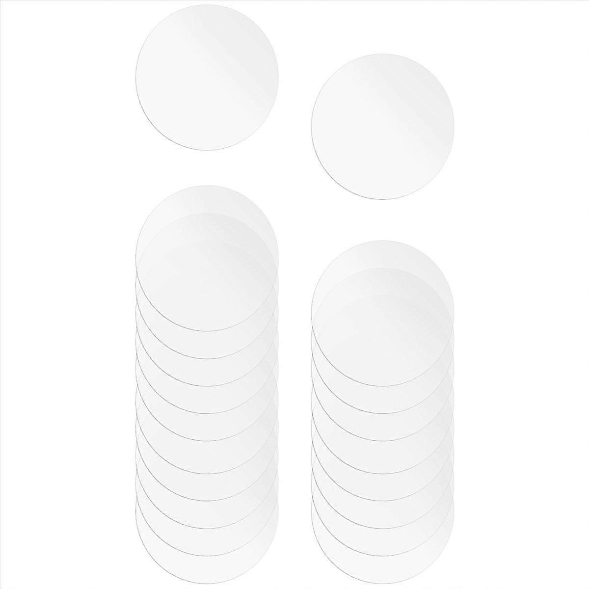18 Pcs Clear Acrylic Disc 4 Inch Circle Acrylic Sheet