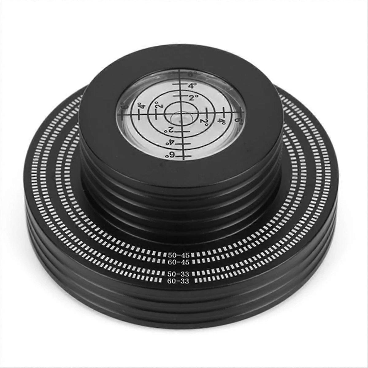 Record Weight LP Vinyl Record Clamp Level Turntable Stabilizer black