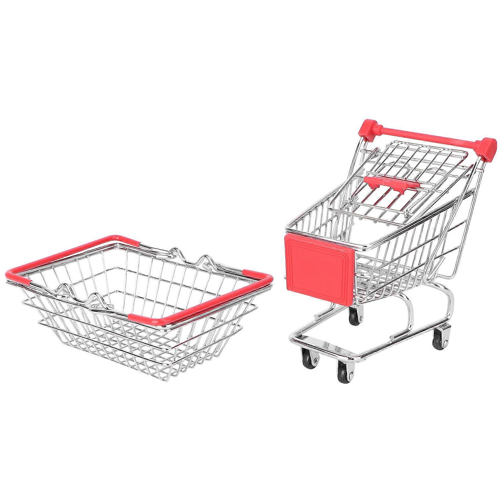 Snack Basket Mesh Container for Serving 6Pcs Silver Food Holder