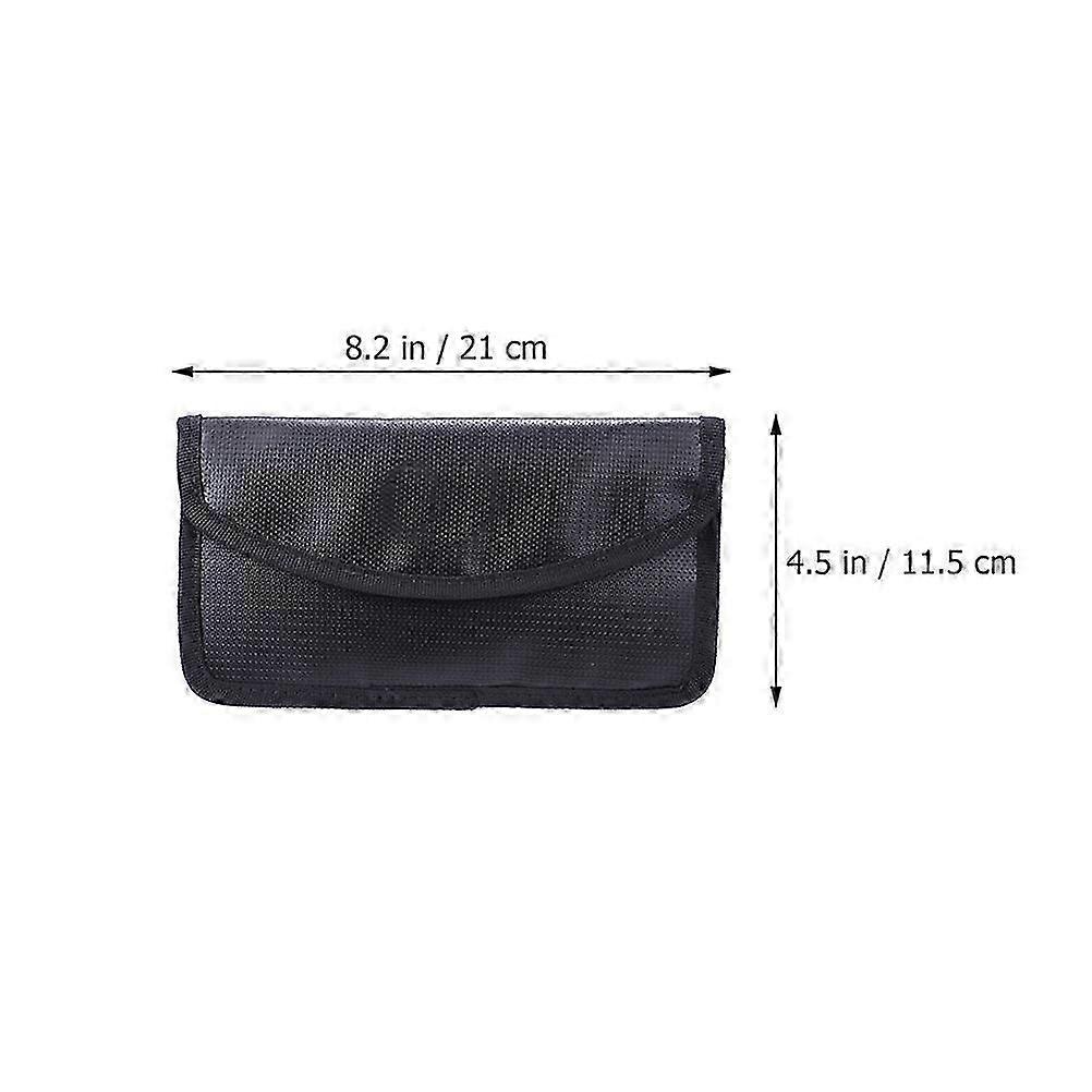 Fireproof Document Bag compatible Storage Important Document Holder Black