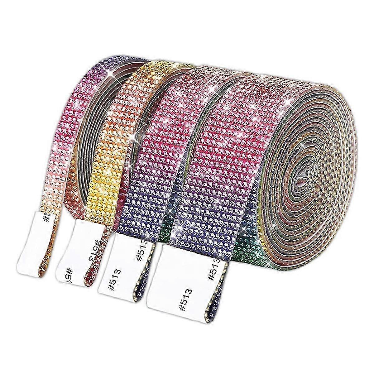 Self adhesive diamond ribbon roll glitter tape handmade E