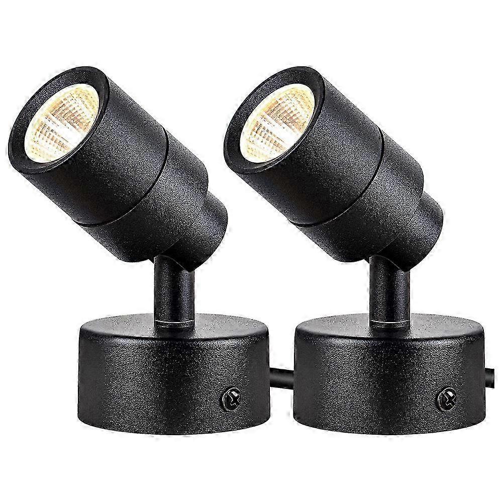 Lot de 2 spots LED 3000K, 3W, éclairage d'accentuation intérieur