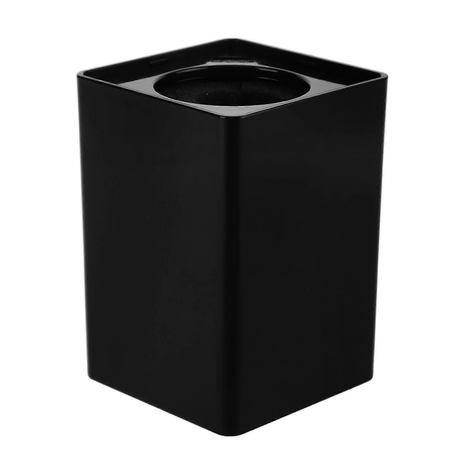 Mic Flag Cube Cover for Interview Microphone 5Pcs Plastic Black Set