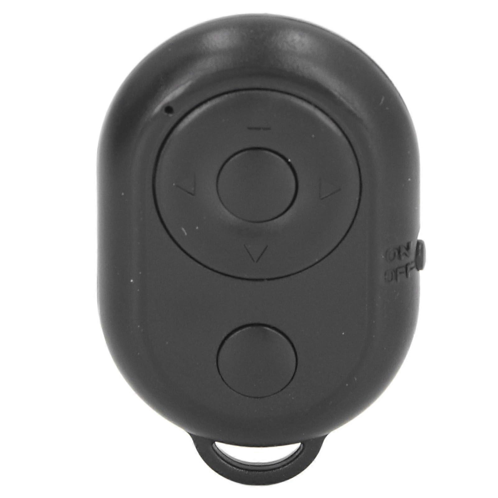 Bluetooth Remote Shutter with 10m Range and USB Type C Charging, Selfie Remote Control for iPhone Android (Black)