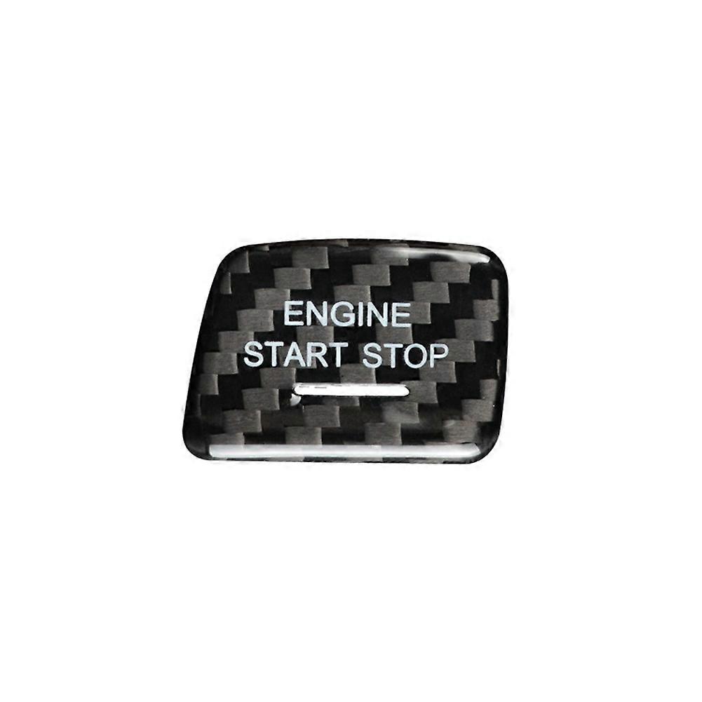 Start Stop Push Button for C7 Car Engine Ignition Switch Button Cover Decoration Trim(A)