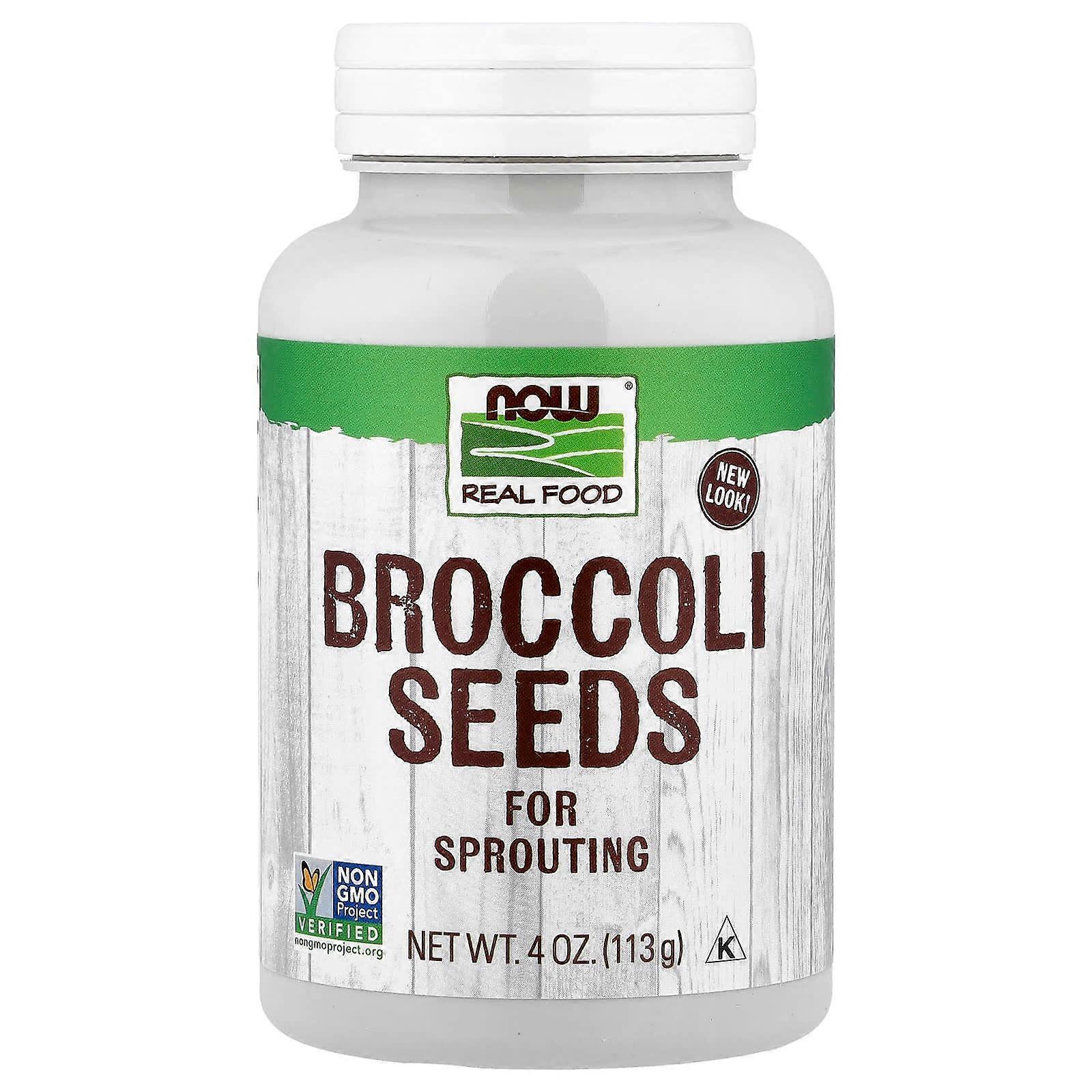 NOW Foods, Real Food, Semillas de brócoli, 4 oz (113 g)