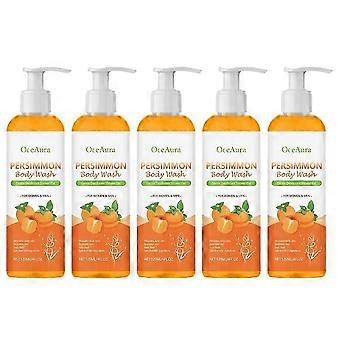 1-5x Persimmon Duschgel zur Kontrolle von Körpergeruch, beseitigt unangenehmen Körpergeruch