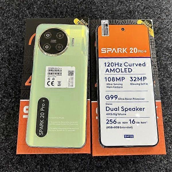 Spark20Pro+ Smartphone Android Device With 256Gb Storage Capacity