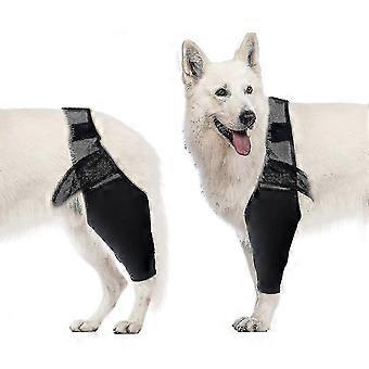 Cotoveleira de compressão para cães, joelheira, suporte para cotovelo e ombro para displasia, artrite, calos no cotovelo, úlceras de pressão e luxação do ombro.