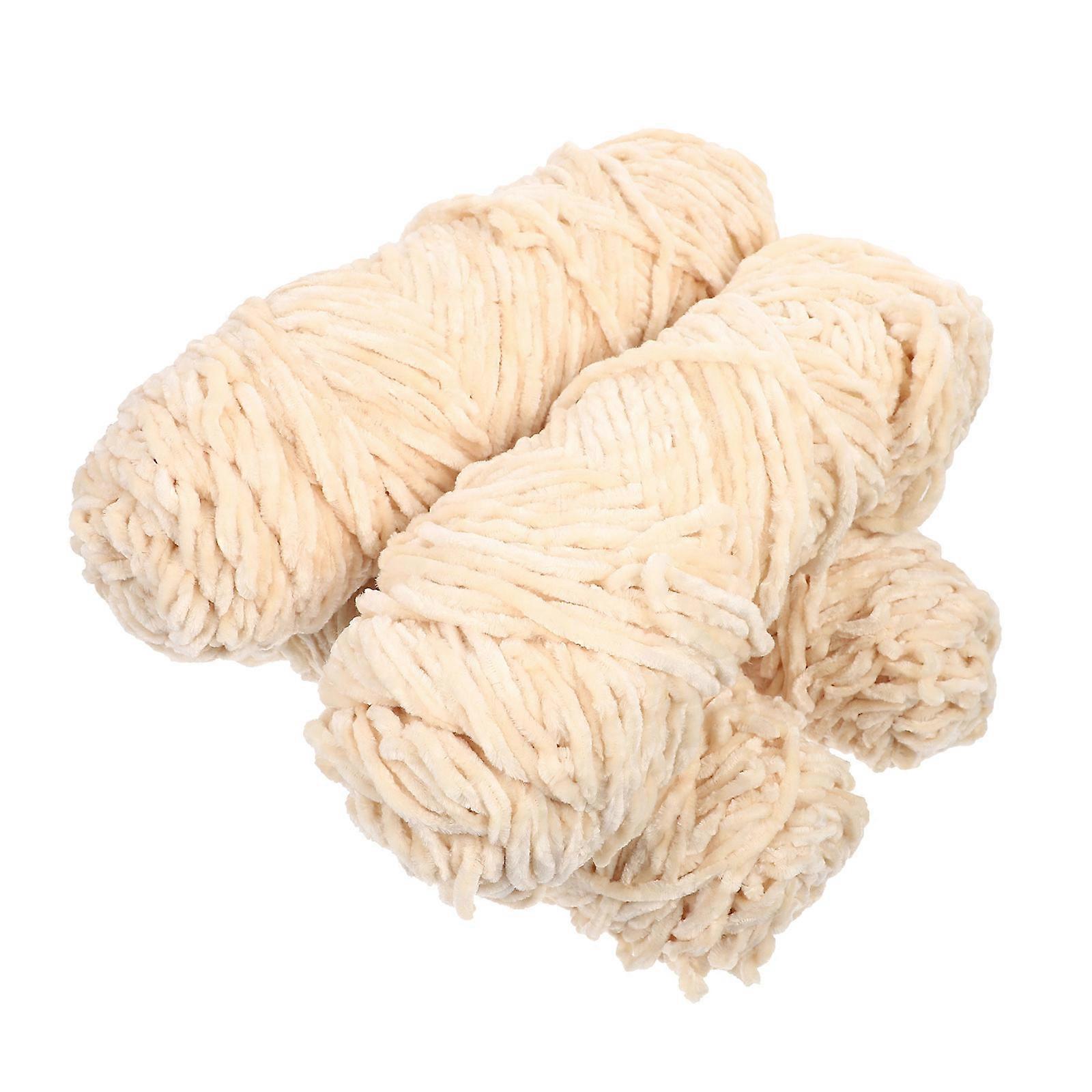 4pcs Hand Knitting Wool DIY Scarf Material Hat Weaving Thread Material