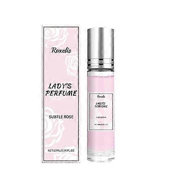 Roseparfume, frisk pudderduft, naturlig duft, langvarig Eau de Toilette, 10 ml/æske