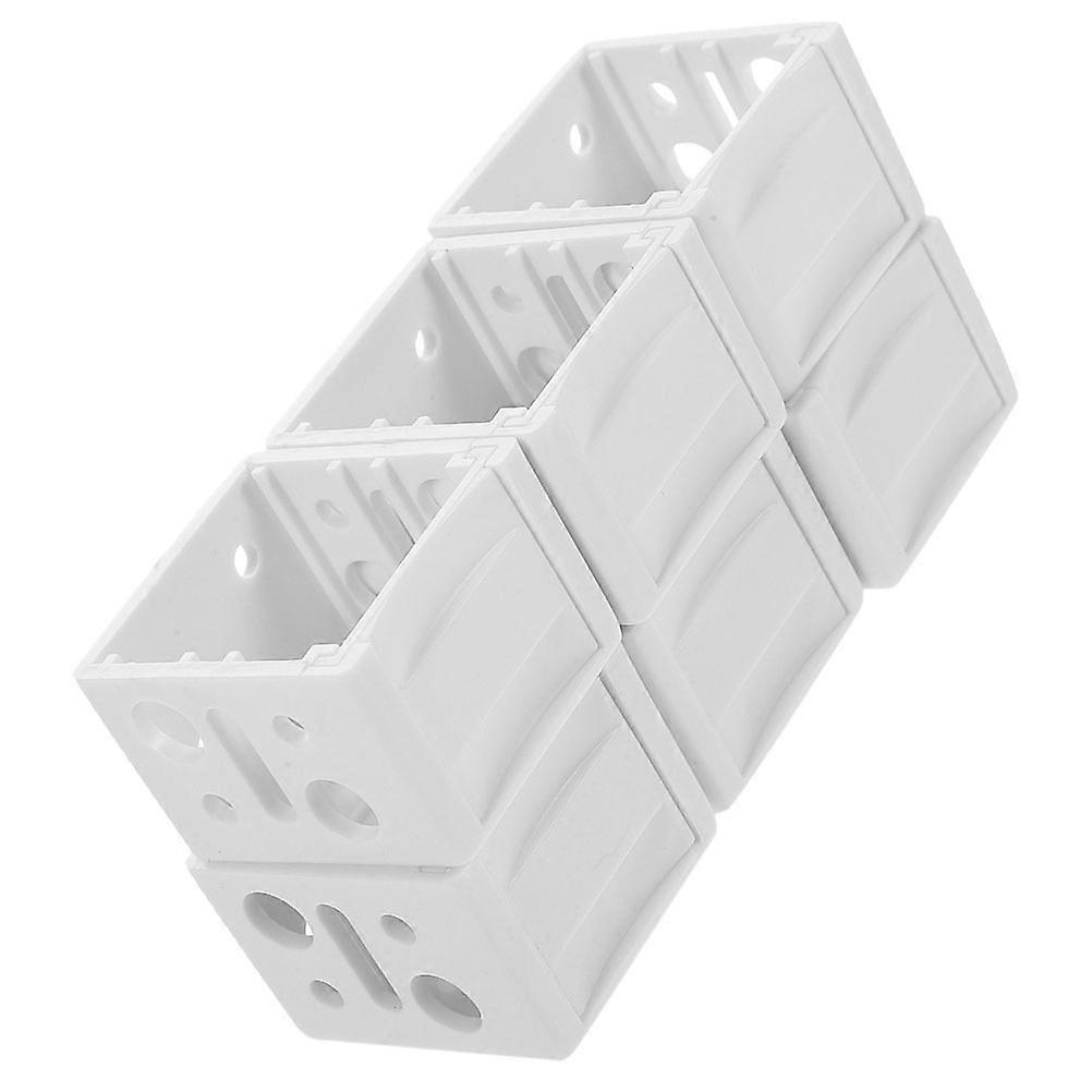 6pcs Box Mounting Bracket 1 inch Window Blinds Replacement Headrail Holder Bracket