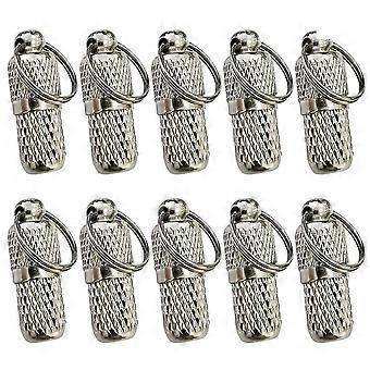 10Pcs Pet Collar Hanging Pendant Pet Identity Adress Plate Pet Anti-Lost Hanging Pendant Decoration Silver