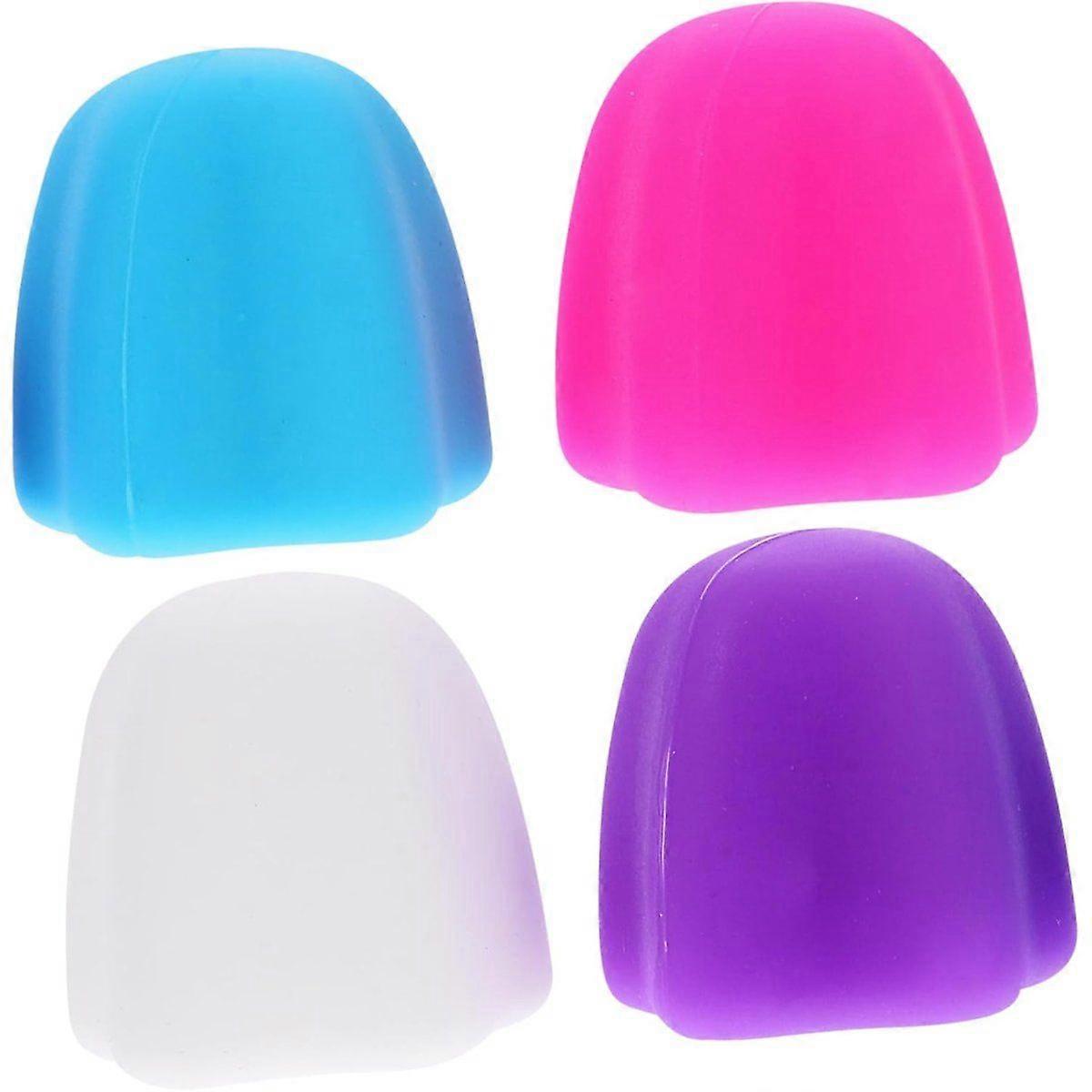 4Pcs Self Closing Toothpaste Caps Toothpaste Covers Silicone Lids Protectors