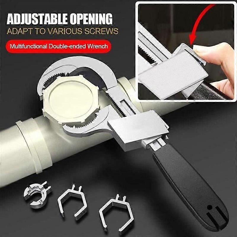 Universal Adjustable Double End Wrench - N - New - Multi-function - Bathroom - Adjustable in Shape