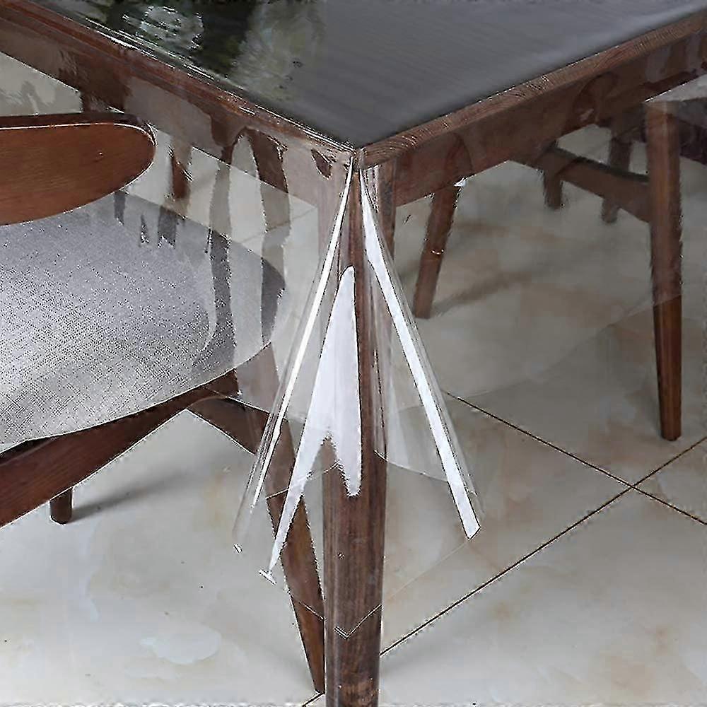 Clear Vinyl Tablecloth Protector Waterproof/oil-proof Plastic Rectangle Transparent Sheet