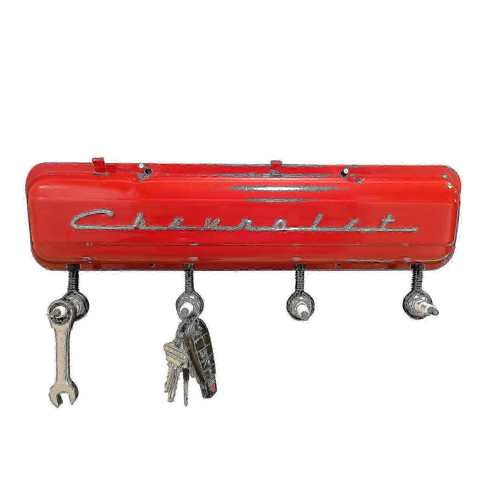 Vintage Corvette Script Valve Cover Rack Man Cave