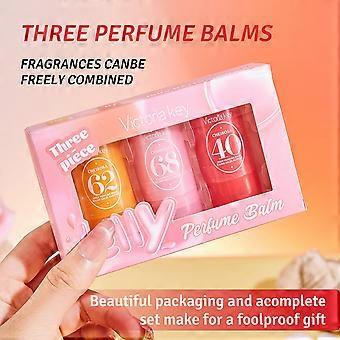 Jelly Perfume Balm Set, Solid Perfume Sticks , Portable Scented Balm Kit, Long-Lasting Fragrance, Travel-Friendly Solid Perfume, Easy Application for