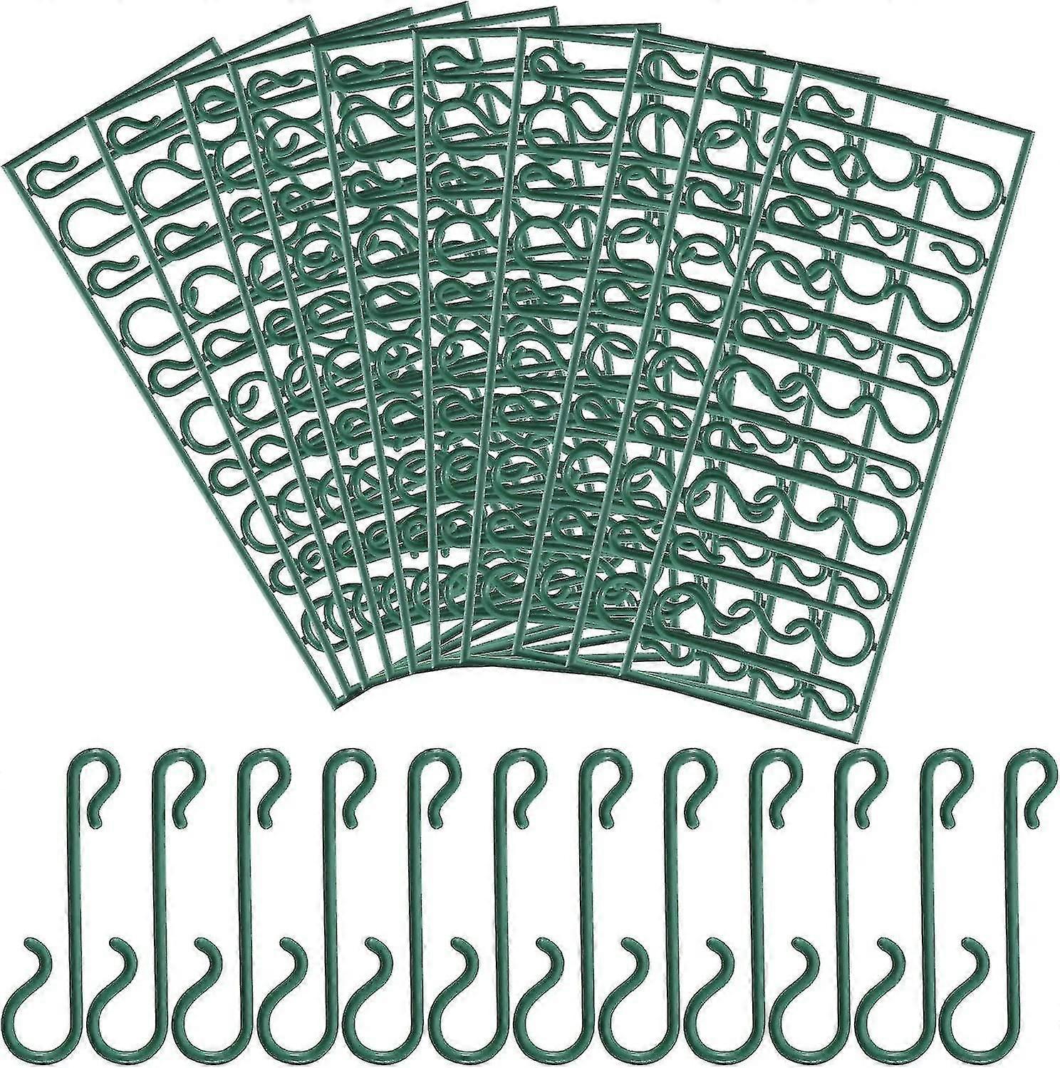 Green Christmas Tree Hooks Mini Hangers(100pcs)