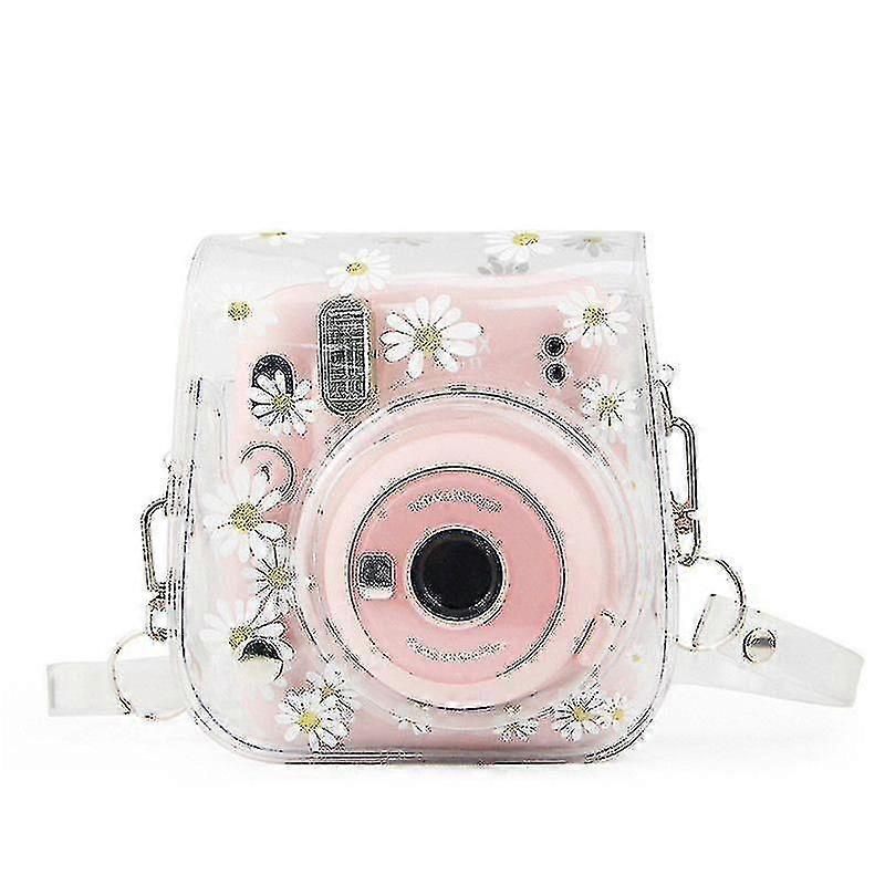 Protective Clear Camera Case Compatible With Fujifilm Instax Mini 11,mini 8+,mini 9 With Adjustable Shoulder Strap