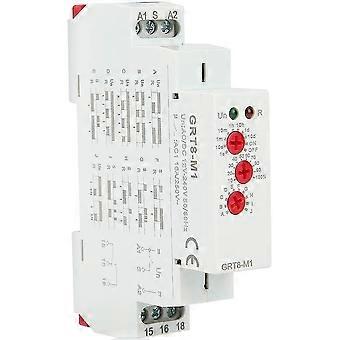 Relaismodul, AC / DC 12V ~ 240V Grt8-m1 Multifunktionsverzögerung Zeitrelais mit 10 Funktionen DIN-Schienenmontage Relaismodul