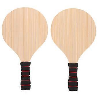 2 st träpaddlar för pickleball: Träracket för pickleball med halkfritt grepp - Lätta racketar för nybörjare och avancerade spelare - Högpresterande