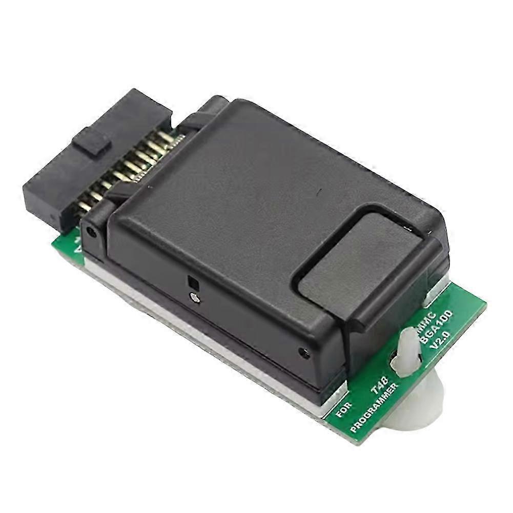 compatible with T48 Programmer EMMC BGA100 Adapter Socket compatible with T48 Programmer V2.0 Dual Head Probe Holder