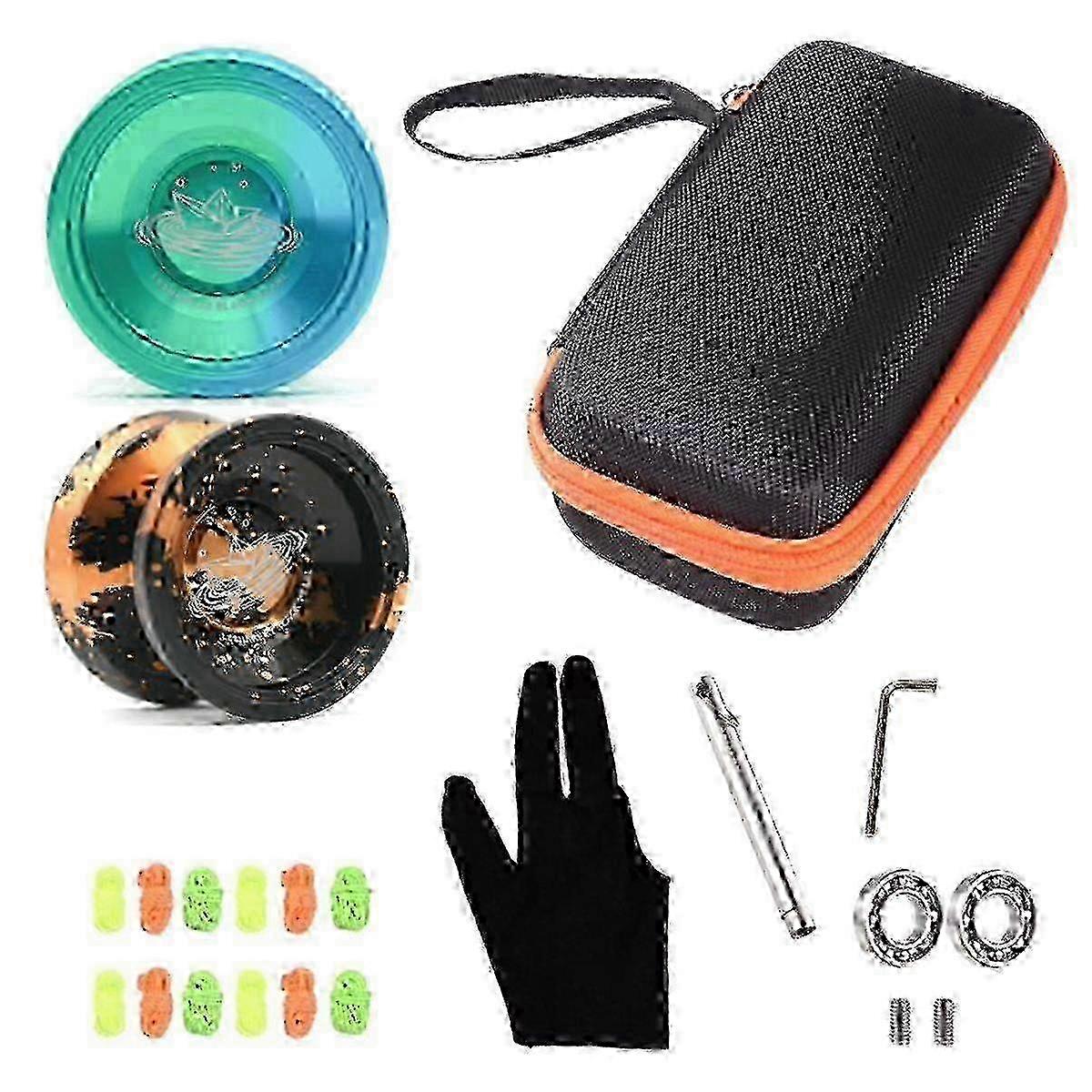 X2 Professional Yo-Yo with Replaceable Bearings, Responsive Strings, 2 Gloves & Trick-Ready!