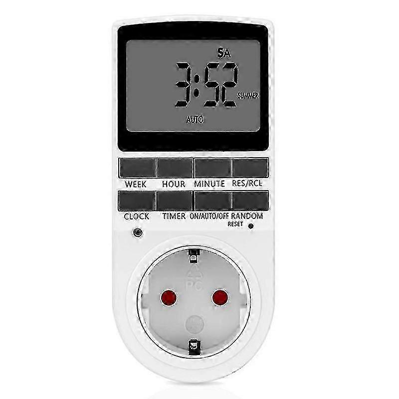 230V LCD Display Digital Timer Switch Electrical Outlet Countdown EU Plug Socket