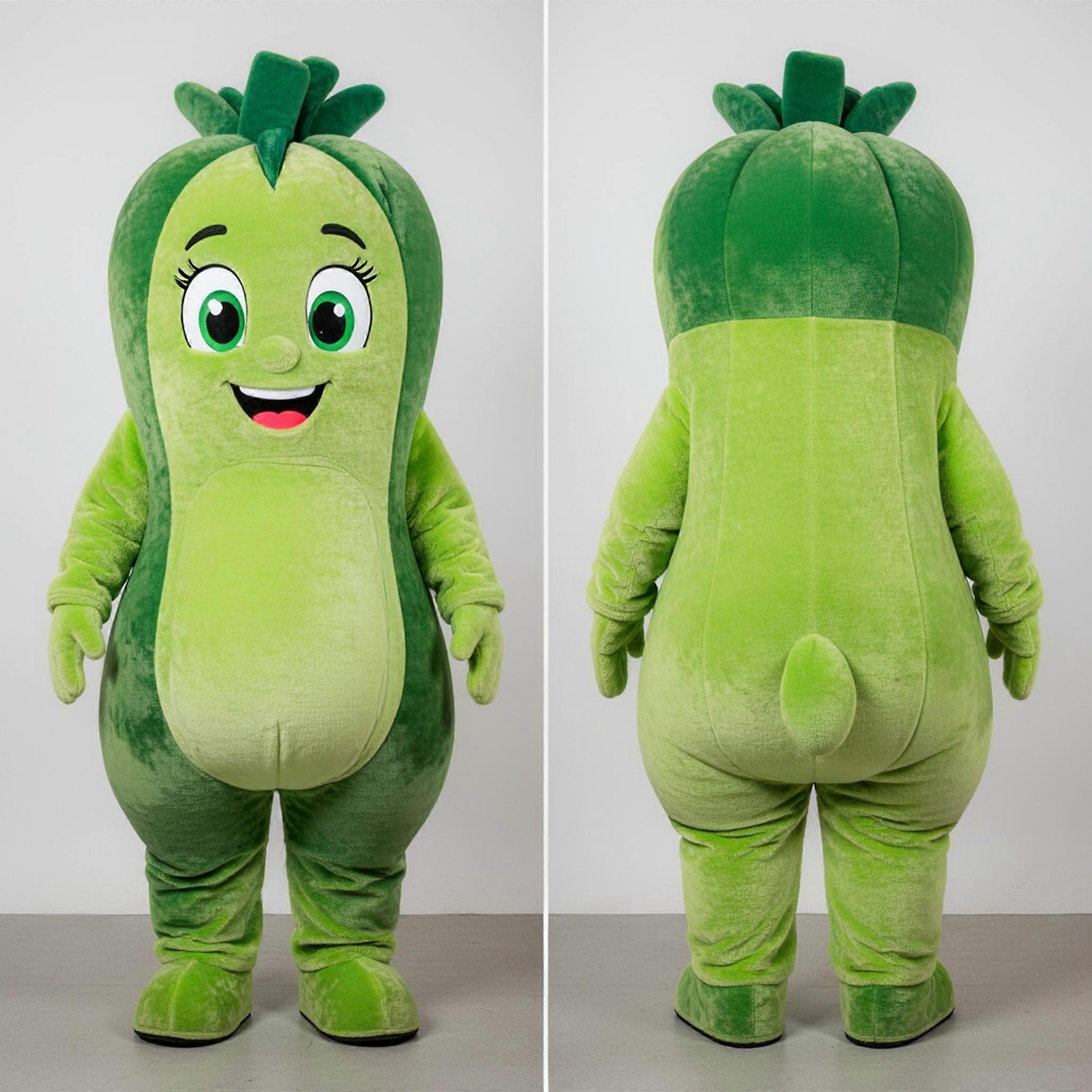 MASTICOT Lime Green Rounded But Mascot