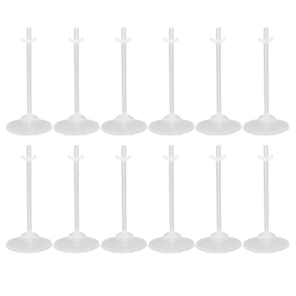 36pcs Transparent Doll Storage Bracket Plastic Display Stand Rack