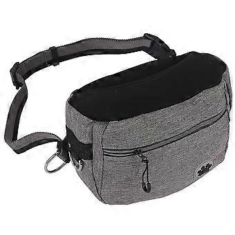 Dog Treat Training Pouch with Waist and Shoulder Strap, Waterproof Large Capacity Pet Snack Bag for Walking, Running, Outdoor Activities
