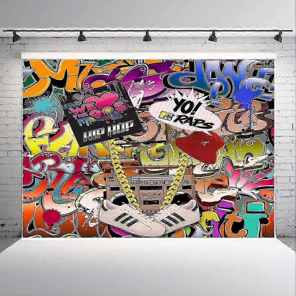 7X5FT Lightweight Graffiti Vinyl Backdrop