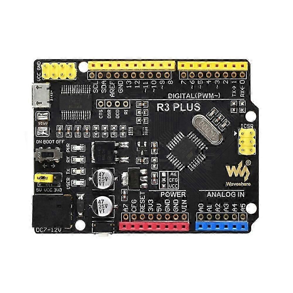 Waveshare for Arduino UNO R3 ATMEGA328P Development Board Enhanced Microcontroller Board for DIY Electronics & Programming