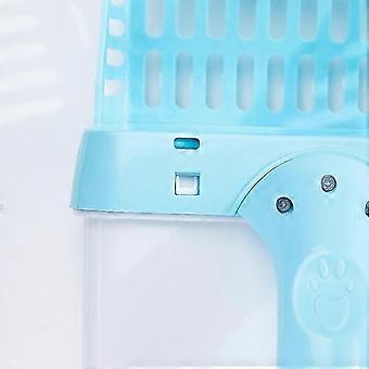 Blue Ergonomic Pet Waste Scoop Set