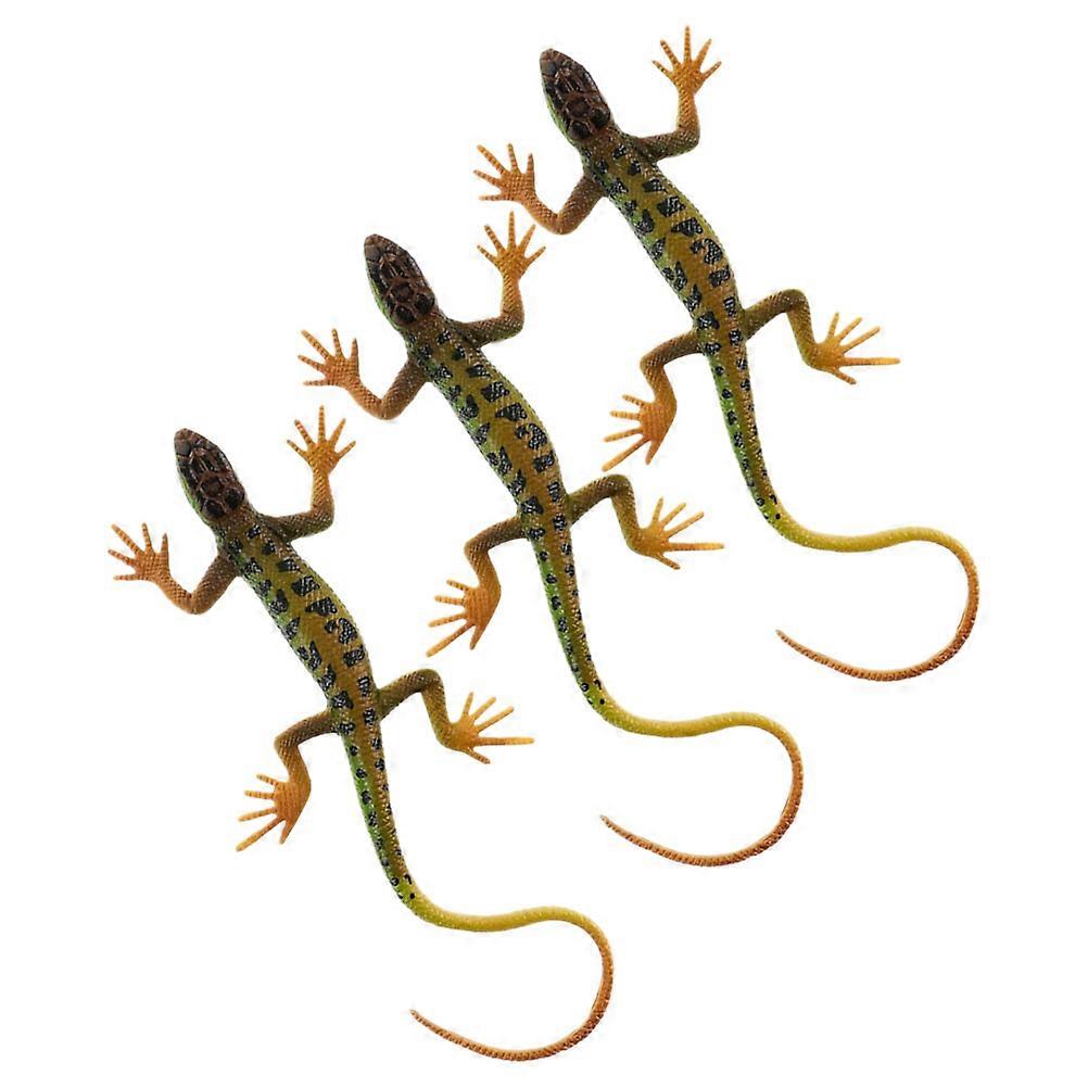 Assorted Color Lizard Toy Model for Decoration Simulation 12Pcs Plastic