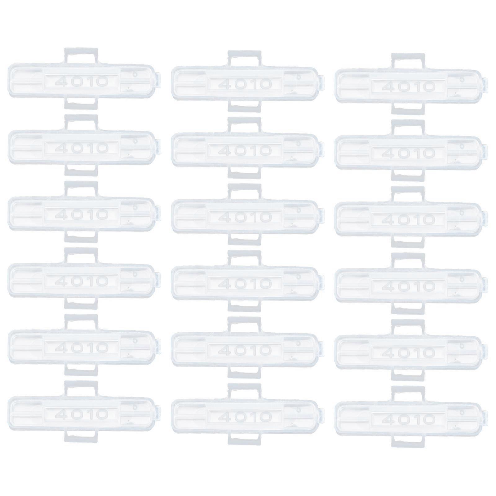 Transparent Cable Label Sign Identification Case for Wire Identification 100Pcs
