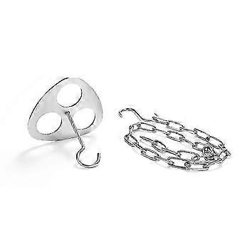Rack per pentole sospese all'aperto Attrezzatura da campeggio Portatreppiedi in acciaio inox per falò Set di accessori per pentole da esterno