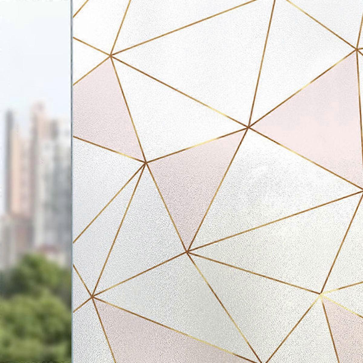 Modern Geometric Privacy UV-Blocking Window Film