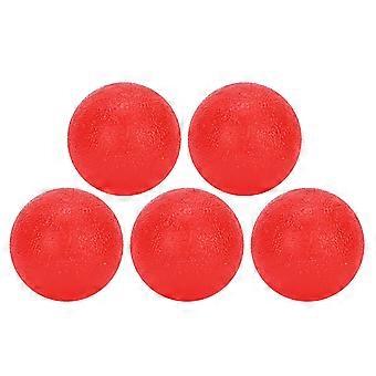 5pcs Fitness Hand Finger Krafttraining Ball Silikon Fingerübung Massage BallRot 25 Härte