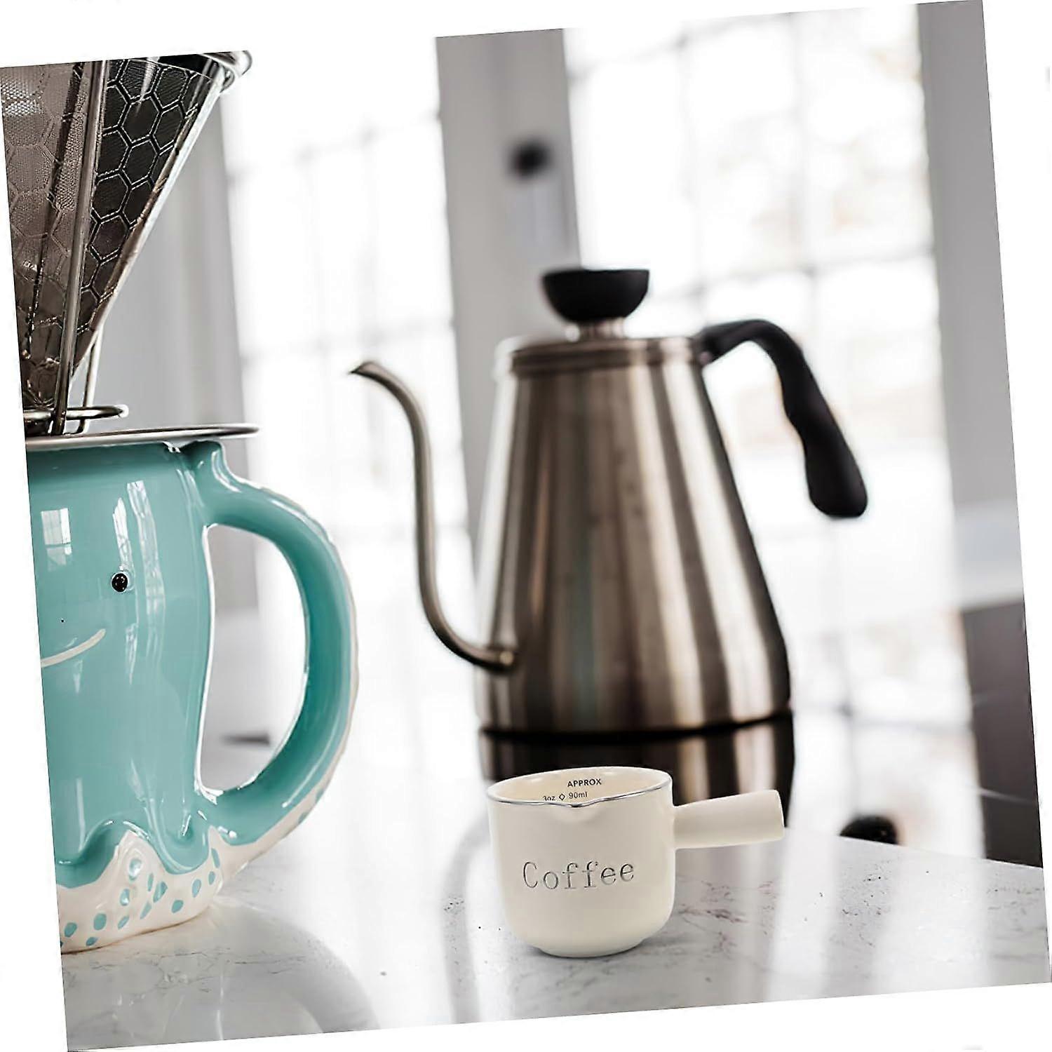 Mini Pitcher 90ml 2pcs with Handle and Scale for Coffee