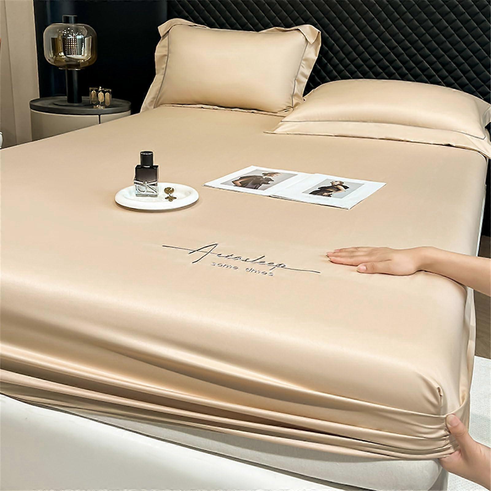 25cm Deep Satin Fitted Sheet