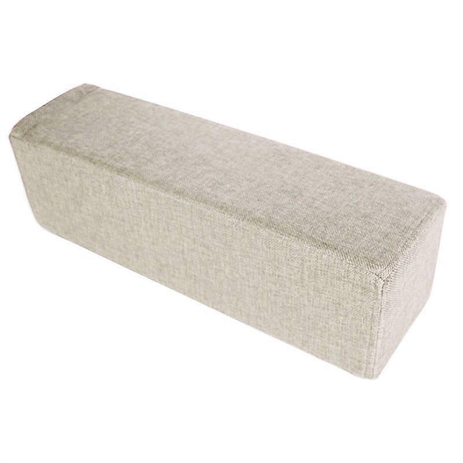 Linen Sofa Armrest Cushion and Rectangular Headrest Pillow, Multiuse GapFilling Support for Sofa Bed