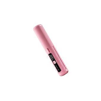 Adjustable Heat Hair Straightener with Digital Display and 320-428°F Range for Brief Styling of Fine, Soft Hair Curling Styler  Pink