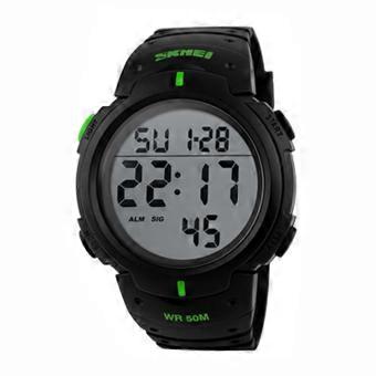 Men Digital Watch Stopwatch Alarm Luminous Watch