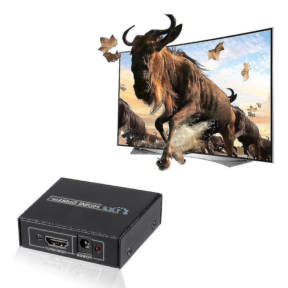 1x2 Hdmi 1080p 3D Splitter 1 In 2 Out Selector Box Ver1.4 Full Hd 1080p