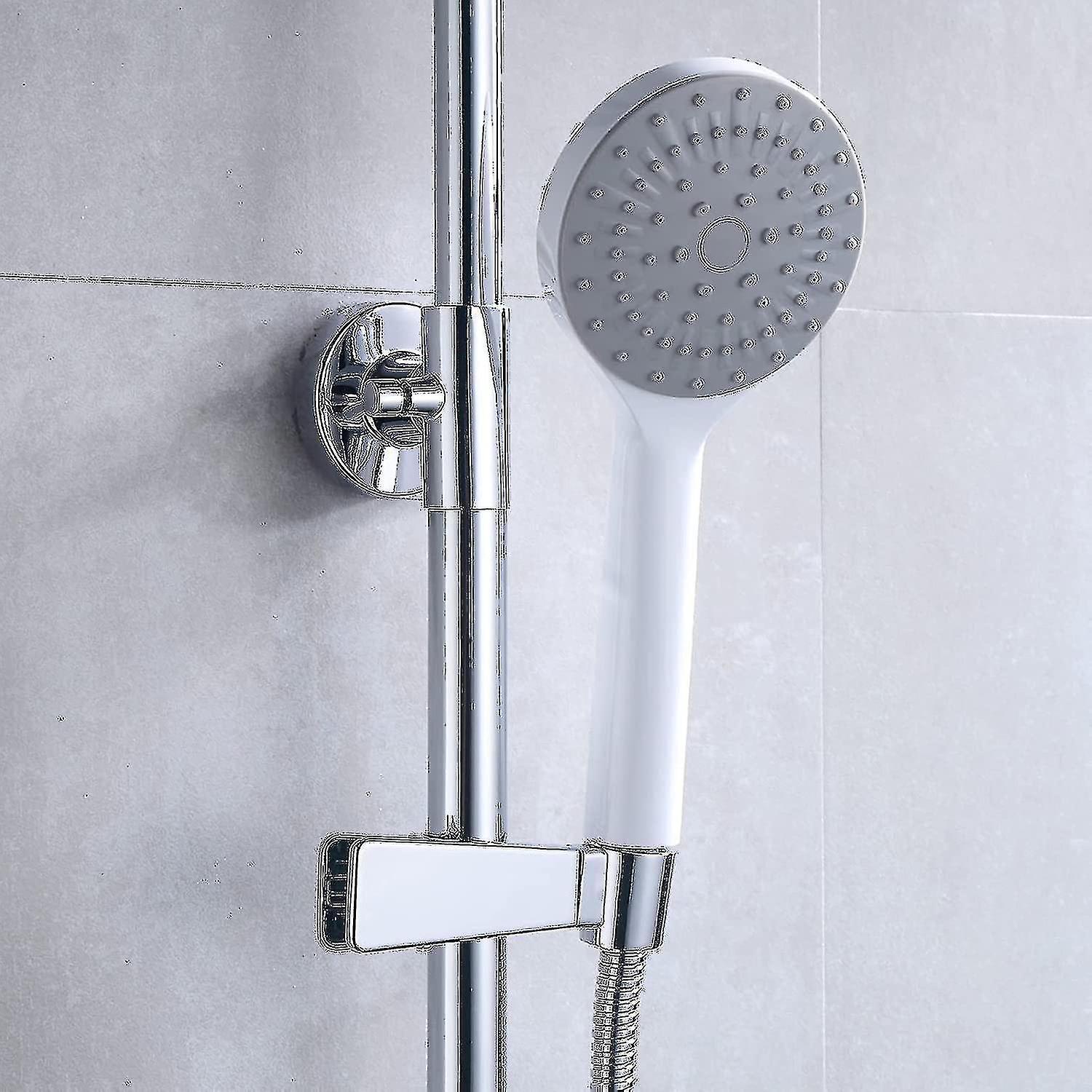 Clip-on Shower Hand Spray Bracket, Adjustable Shower Bracket, Silver
