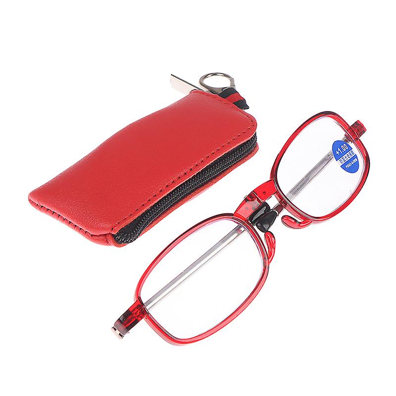 Reading Blue Ray Glasses Men Women Folding Glasses Frame Metal With Box Portable